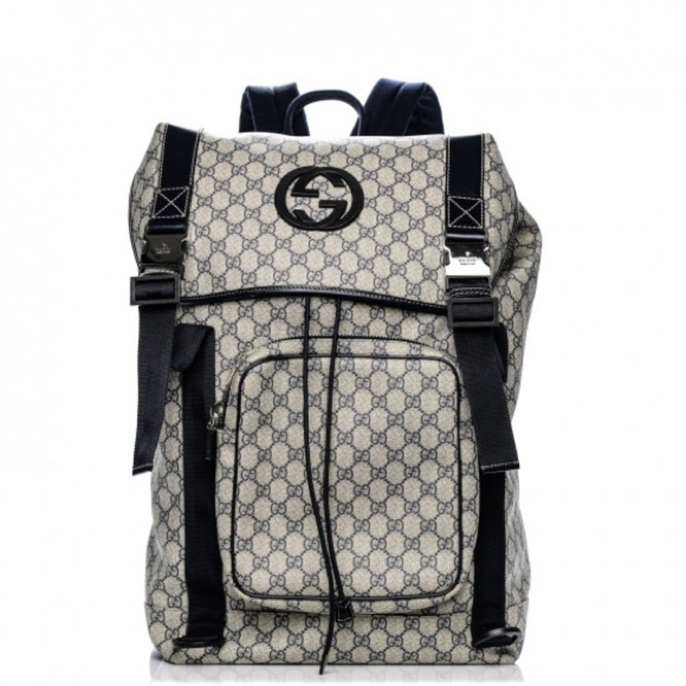 Gucci Black and Blue Ophidia Backpack
